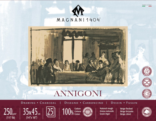 Blok Magnani Annigioni natural 35x45 250g 25L M2354503
