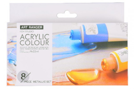 Boja akrilna 8/1 set metallic 8x22ml fea0822-m art ranger