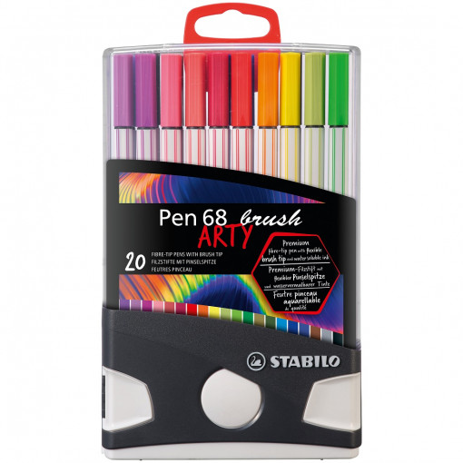 Četkica flomasteri STABILO Pen 68 Color Parade stoni set 1/20 Arty