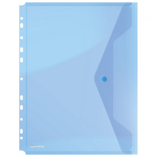 Fascikla koverta s dugmetom A4 pp uložna Donau 8540001PL-10 providno plava