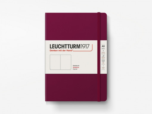 LE NOTEBOOK POCKET A6 HARDCOVER 185 PG RULED PORT RED