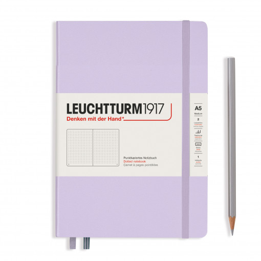 Notebook Hardcover Medium (A5), 251 pages, Dotted, Lilac