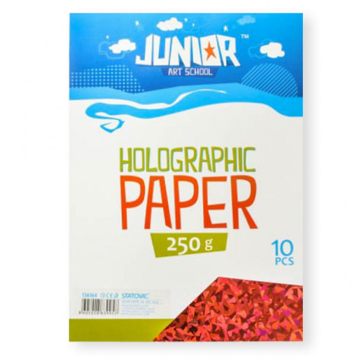 Papir hologramski A4 CRVENA