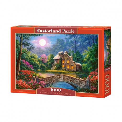Puzzle 1000 delova c-104208-2 cottage in the moon garden castorland