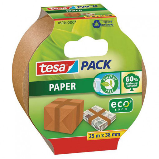 Traka lepljiva 50mm/50m papir Tesa-eko braon 1/6