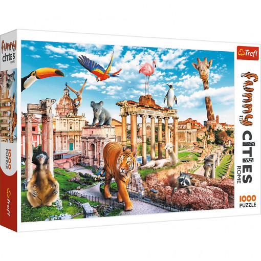 Trefl puzzle Funny cities - Wild Rome 1000 delova