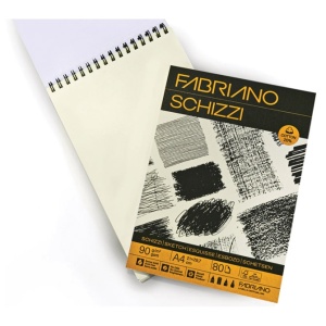Blok Schizzi skicen (20% cotton) A3 80L 90g Fabriano