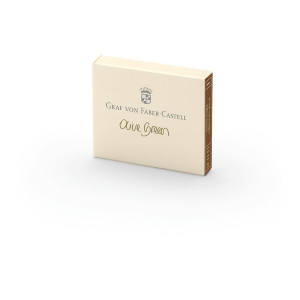 Faber Castell GV 6 ink cartridges, Olive Green