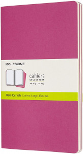 Moleskine Cahier Journal, Soft Cover, Large, Kinetic Pink