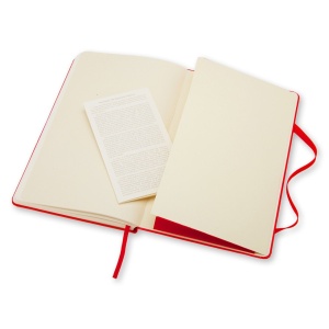 Moleskine Classic Large Notebook Red Hard Cover Plain