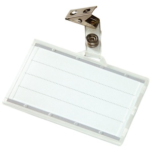 Nosač ID kartice za akreditaciju za kopču 85x50mm/88x55mm sa kopčom Donau