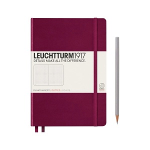 Notebook Medium (A5) Hardcover, Tačke, Bordo