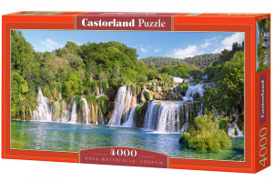 Puzzle 4000 delova c-400133-2 krka waterfalls castorland