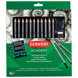 Set u platnenoj pernici Olovka grafitna 5H-6B+pribor Academy Derwent 