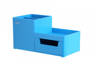 STONI ORGANIZER OD ABS PLASTIKE, 1 FIOKA, 3 ODELJKA - PLAVI