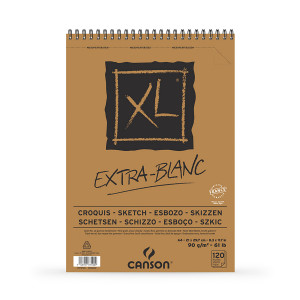 Blok a4 sa spiralom 90g 120 lista xl extra blanc canson 200787500