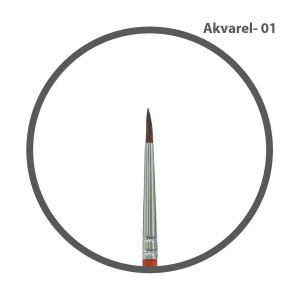 Četkica akvarel br.01 milan 101 1 80301