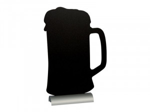 Crna tabla Securit Silhouette KRIGLA alu-postolje 34x22x6cm