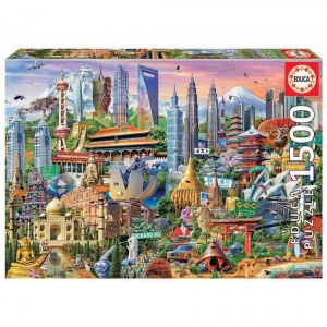 Educa Puzzle 1500 Asia Landmarks