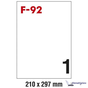 Etikete ILK 210x297mm Pk100L Fornax BELE