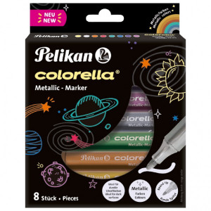 Flomaster 8boja karton Jumbo Metallic Colorella Super C411 Pelikan