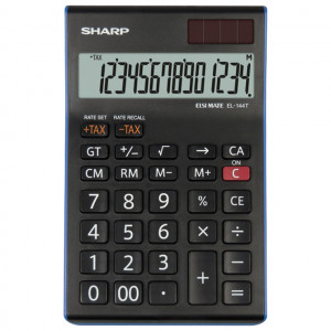Kalkulator komercijalni 14mesta Sharp EL-144T-BL crni blister