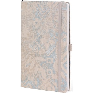 Notes 13x21cm linije 192strane s gumicom Shabby Blue Texture