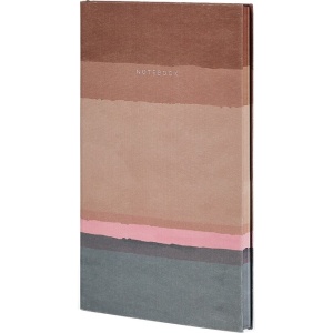 Notes 13x21cm linije 192strane s gumicom Stripes Rust