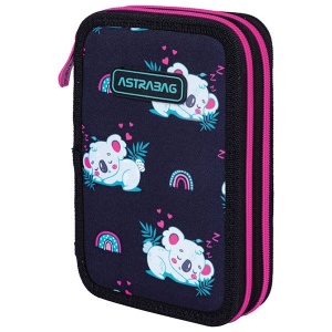 PERNICA PUNA 2ZIPA AC21 SLEEPY KOALA 24.ASTRABAG CRNO-ROZE
