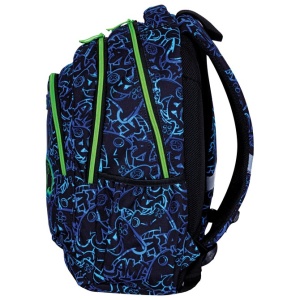 Ranac đački anatomski 3zipa AB330 Gaming Astrabag plavo-zeleni