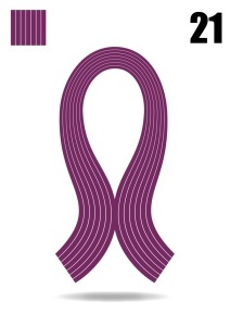 Trake za izradu quilling tehnike Bordo