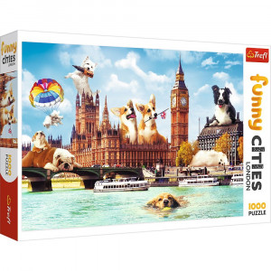 Trefl puzzle Funny cities - Dogs in London 1000 delova