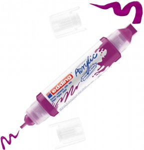 Akrilni marker E-5400 double-liner sa dva vrha