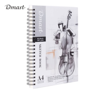 Blok za skiciranje sketch book spirala A4 60L 160g Deli