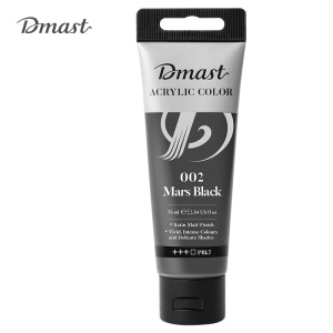 Boja akrilna 75ml pvc tuba Deli Mars Black