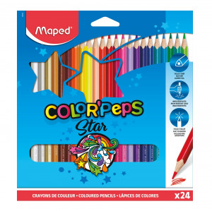 DRVENE BOJICE MAPED COLOR`PEPS STAR 1/24