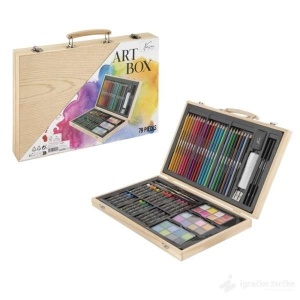 Drveni Art set u koferu 79 delova