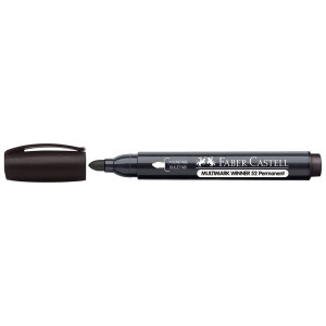 Faber Castell permanentni marker okrugli vrh CRNI