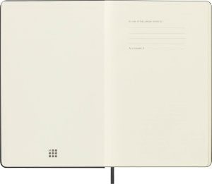 Moleskine Classic sveska – tvrdi povez, bez linija, Large (13 × 21 cm), crna