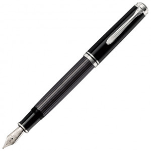 Nalivpero Souveran M805 (M)+poklon kutija G15 Stresemann Pelikan 957639 crno-sivo
