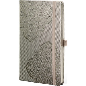 Notes 13x21cm linije 192strane s gumicom Oriental Charme Satin Arabesque
