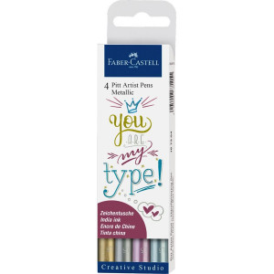 Pitt Artist Pen Metallic 1.5 India ink pen 1/4