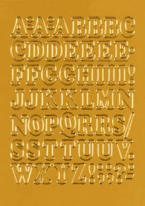 Samolepljiva slova 12mm na foliji 84x120mm 1/1
