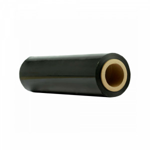 Streč folija 420x0,009mm (9my) 2,6 kg, 500 gr hilzna, 600m Predistegnuti streč CRNA