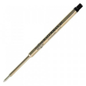 WATERMAN refil za hemijsku olovku crni M blister S94448
