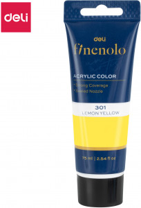 AKRILNA BOJA DELI U TUBI LIMUN ŽUTA 75ml EC75-MY