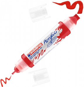 Akrilni marker E-5400 double-liner sa dva vrha
