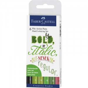 Faber Castell PITT artist pen pastelne boje 1/6 Lettering