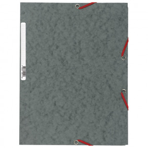 Fascikla klapna s gumicom chartreuse A4 Exacompta 55511E tamno siva