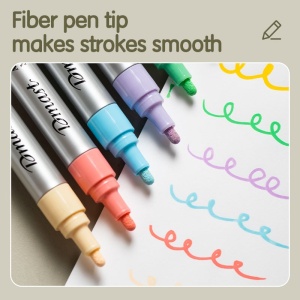 Marker akrilni DELI 1/6 Pastelne boje